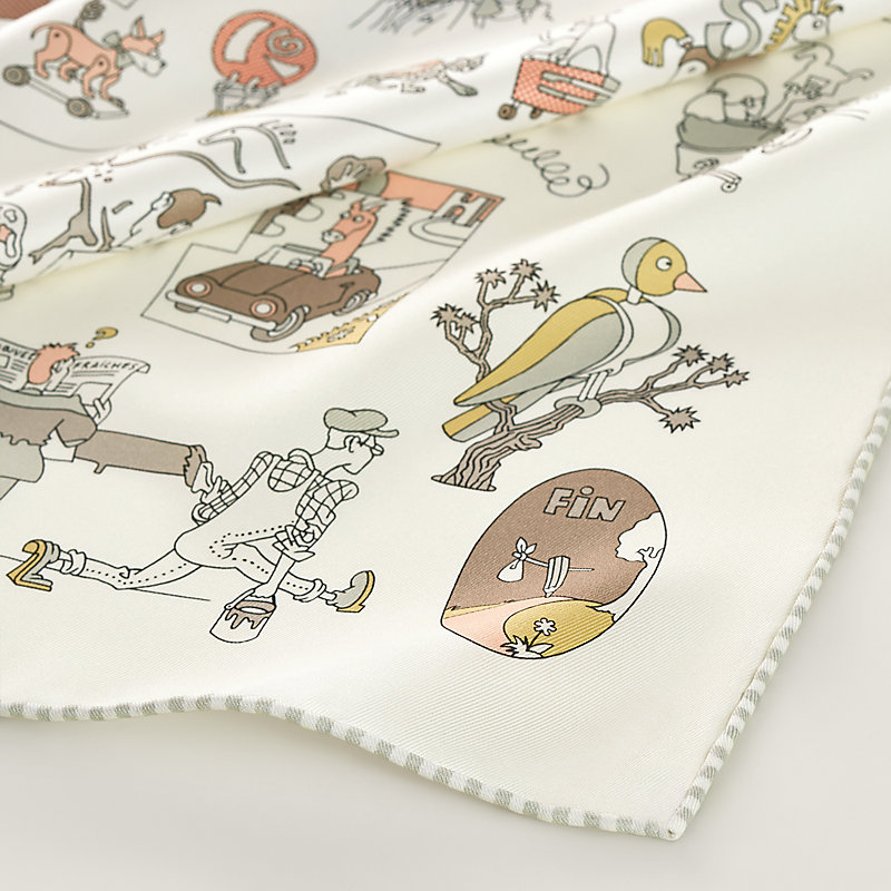 Carre Libre scarf 70 - Beige | Hermès USA Carre Libre scarf 70 - Beige | Hermès USA